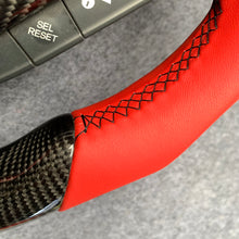 Load image into Gallery viewer, CZD auto parts For2009-2014 Acura TSX  carbon fiber steering wheel with red leather