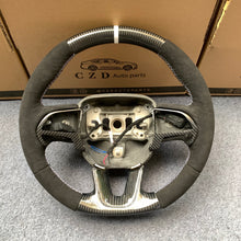 Load image into Gallery viewer, CZD auto parts for  Dodge Charger 2015-2021 carbon fiber steering wheel with black suede design