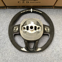 Load image into Gallery viewer, CZD auto parts for Dodge Durango 2018-2021 carbon fiber steering wheel with black suede design