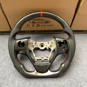 czd auto parts carbon fiber steering wheel for Toyota Corolla 2014-2017 with red stripe
