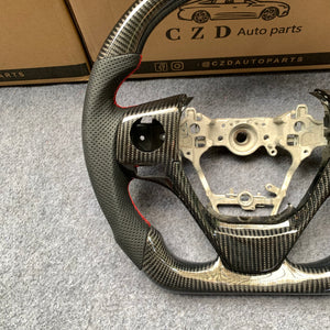 czd auto parts carbon fiber steering wheel for Toyota Corolla 2014-2017 with red stripe