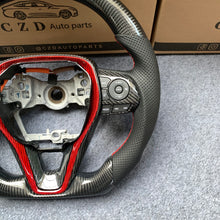 Load image into Gallery viewer, czd auto parts carbon fiber steering wheel for Corolla 2019-2020 with perforated leather