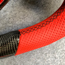 Load image into Gallery viewer, CZD Autoparts For Toyota 8th gen Camry se xse le xle 2018-2022 carbon fiber steering wheel inner trim in gloss red carbon fiber