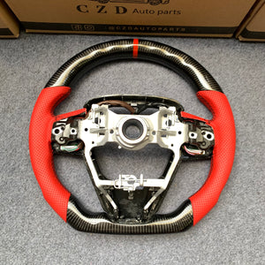 CZD Autoparts For Toyota 8th gen Camry se xse le xle 2018-2022 carbon fiber steering wheel gloss carbon fiber trim