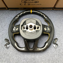 Load image into Gallery viewer, CZD auto parts for Dodge Durango 2018-2021 carbon fiber steering wheel with yellow stripe line