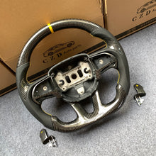 Load image into Gallery viewer, CZD auto parts for  Dodge Charger 2015-2021 carbon fiber steering wheel with yellow stripe line