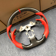 Load image into Gallery viewer, czd auto parts carbon fiber steering wheel for Infiniti G37 with orange leather