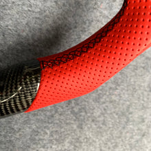Load image into Gallery viewer, czd auto parts carbon fiber steering wheel for Infiniti G37 with orange leather