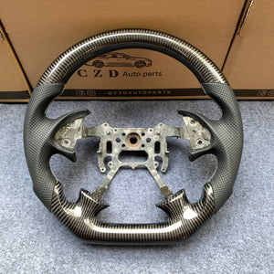 czd auto parts carbon fiber steering wheel for Acura TL with white stitch