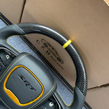 Load image into Gallery viewer, CZD auto parts for Dodge Durango 2018-2021 carbon fiber steering wheel with yellow carbon trim