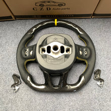 Load image into Gallery viewer, CZD auto parts for Dodge Durango 2018-2021 carbon fiber steering wheel with yellow carbon trim