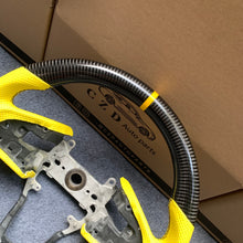 Load image into Gallery viewer, CZD auto parts for Honda 10th gen Civic SI 2016-2021 carbon fiber steering wheel with  yellow perforated leather side