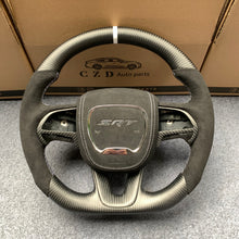 Load image into Gallery viewer, CZD auto parts for Dodge Charger 2015-2021 carbon fiber steering wheel with alcantara airbag cover