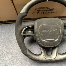 Load image into Gallery viewer, CZD auto parts for Dodge Charger 2015-2021 carbon fiber steering wheel with alcantara airbag cover