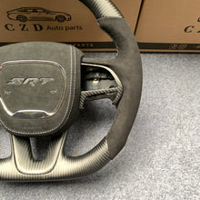 Load image into Gallery viewer, CZD auto parts for Dodge Charger 2015-2021 carbon fiber steering wheel with alcantara airbag cover
