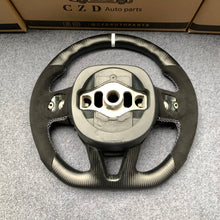 Load image into Gallery viewer, CZD Autoparts For Dodge Charger 2015-2021 carbon fiber steering wheel with black Italian alcantara sides