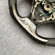 Load image into Gallery viewer, czd auto parts carbon fiber steering wheel for Toyota IQ with white stripe