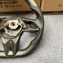 Load image into Gallery viewer, CZD autoparts for Nissan GTR R50 2017-2022 carbon fiber steering wheel with  black smooth leather side