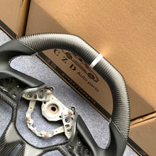 Load image into Gallery viewer, CZD autoparts for Nissan GTR R50 2017-2022 carbon fiber steering wheel with  black smooth leather side