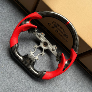 CZD Autoparts for Infiniti G25 G35 G37 G37X 2007-2015 carbon fiber steering wheel