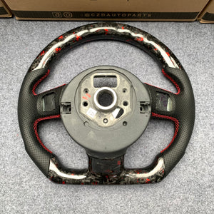 CZD Autoparts for Audi R8 TT 2008-2015 carbon fiber steering wheel