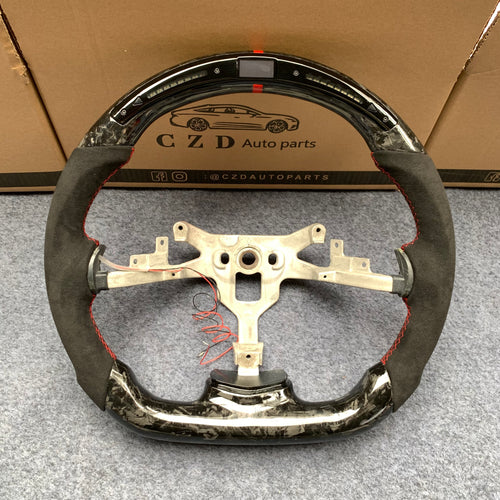 CZD Autoparts for Chevrolet Corvette C6 Z06 2006-2011 carbon fiber steering wheel LED