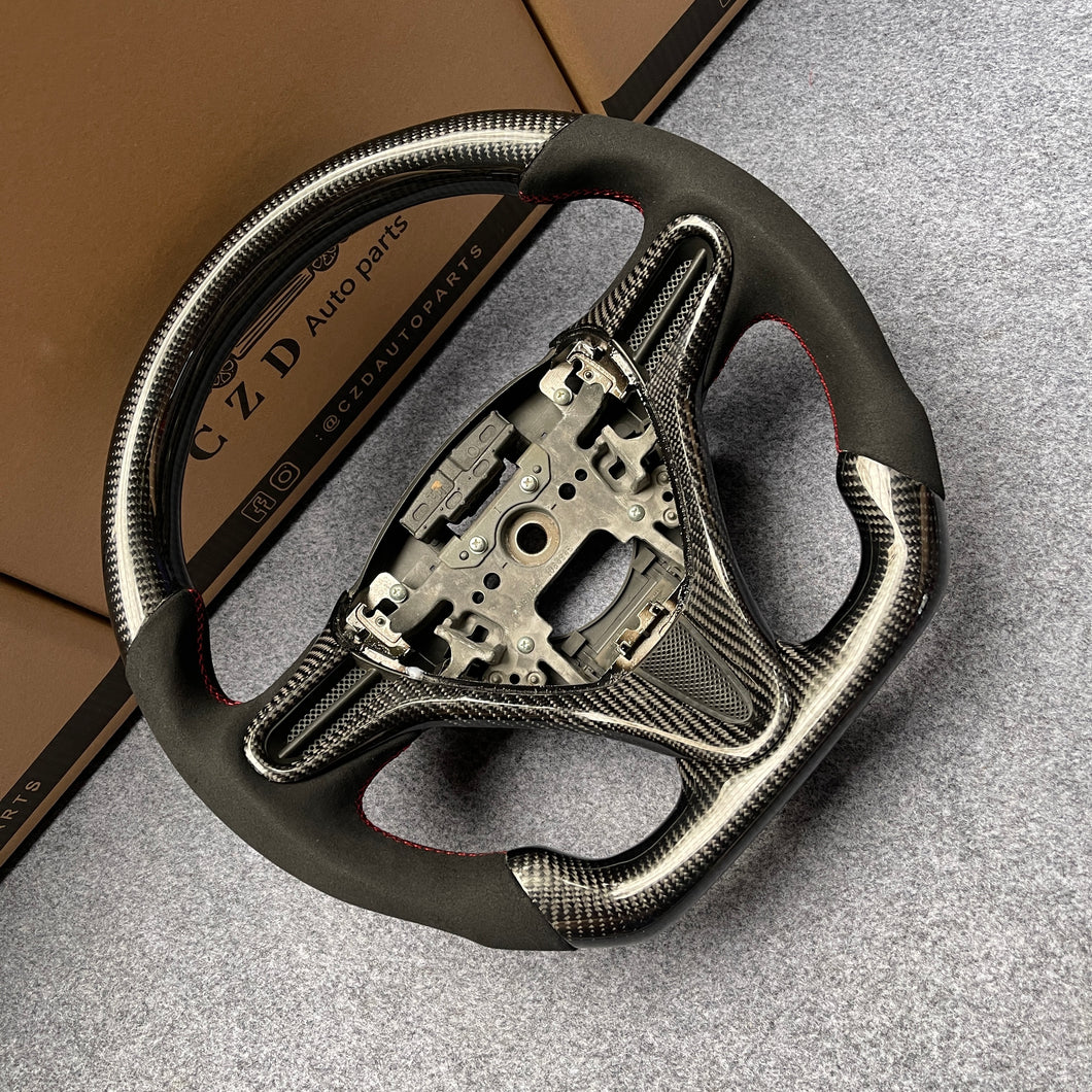 czd auto parts carbon fiber steering wheel for Honda Insight 2010-2014 with black alcantara