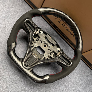 czd auto parts carbon fiber steering wheel for Honda City 2009-2013 with black alcantara