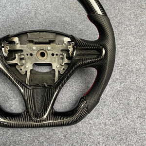 czd auto parts carbon fiber steering wheel for Honda City 2009-2013 with black alcantara