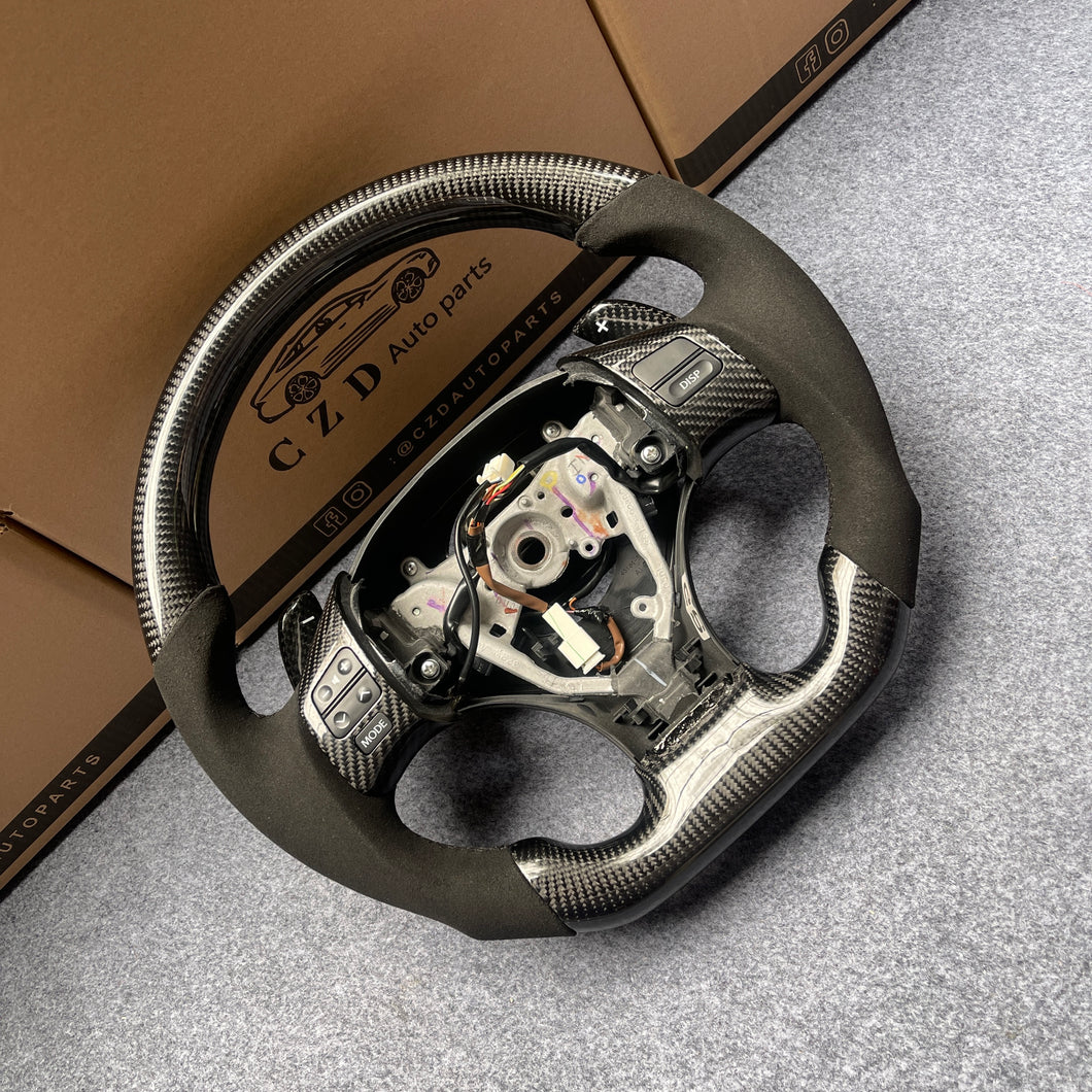 CZD auto parts carbon fiber steering wheel for Lexus I350 2006-2013 with black alcantara