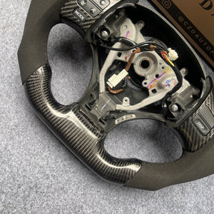 CZD auto parts carbon fiber steering wheel for Lexus IS250 2006-2013 with black alcantara