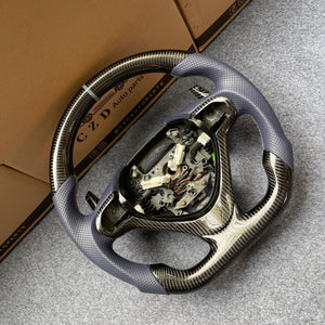 czd auto parts carbon fiber steering wheel for Acura TSX 2009-2014 with grey stitching