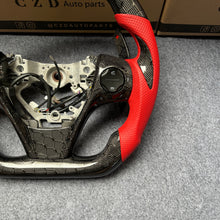 Load image into Gallery viewer, CZD auto parts for Toyota Camry with 3spoke 2012-2014 carbon fiber steering wheel  with red perforated leather side