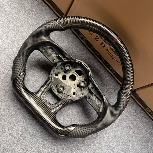 CZD auto parts carbon fiber steering wheel for Audi A3 (8V) with black stripe