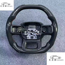 Load image into Gallery viewer, CZD auto parts for FORD EXPEDITION 2022 carbon fiber steering wheel with flat top
