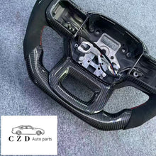 Load image into Gallery viewer, CZD auto parts for FORD EXPEDITION 2022 carbon fiber steering wheel with flat top