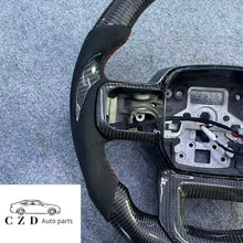 Load image into Gallery viewer, CZD auto parts for FORD EXPEDITION 2022 carbon fiber steering wheel with flat top