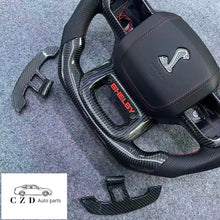 Load image into Gallery viewer, CZD auto parts for FORD EXPEDITION 2022 carbon fiber steering wheel with LED &amp; red logo