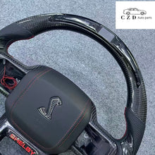 Load image into Gallery viewer, CZD auto parts for FORD EXPEDITION 2022 carbon fiber steering wheel with LED &amp; red logo