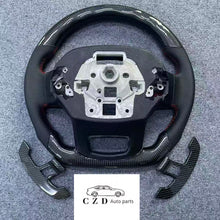Load image into Gallery viewer, CZD auto parts for FORD EXPEDITION 2022 carbon fiber steering wheel with LED &amp; red logo