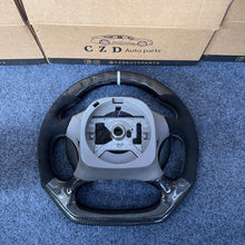 Load image into Gallery viewer, CZD auto parts for Ford Mustang GT Cobra SVT Saleen Roush 1999-2004 carbon fiber steering wheel with grey stripe line and alcantara