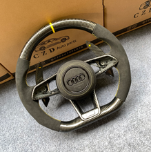 Load image into Gallery viewer, CZD auto parts for Audi R8 2015+ carbon fiber steering wheel with alcantara airbag cover