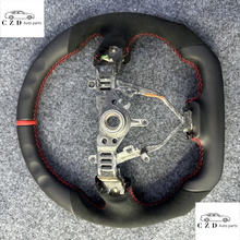 Load image into Gallery viewer, CZD auto parts for Legacy 2004 2005 2006 carbon fiber steering wheel with full leather design