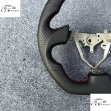Load image into Gallery viewer, CZD auto parts for Legacy 2004 2005 2006 carbon fiber steering wheel with  smooth leather and perforated leather