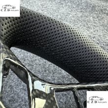 Load image into Gallery viewer, CZD auto parts for Toyota Sequoia 2014-2020 carbon fiber steering wheel with carbon gear knob