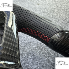 Load image into Gallery viewer, CZD auto parts for Jeep Grand Cherokee 2011-2013 carbon fiber steering wheel with LED &amp; red srt logo