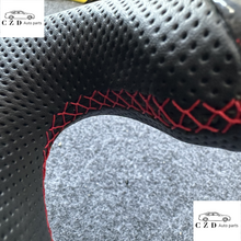 Load image into Gallery viewer, CZD auto parts for Chevrolet Corvette C8 2020+ carbon fiber steering wheel with forged carbon with red flakes