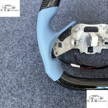 Load image into Gallery viewer, CZD auto parts for Chevrolet Corvette C8 2020+ carbon fiber steering wheel with farrari light