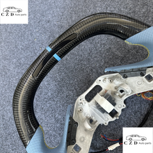 Load image into Gallery viewer, CZD auto parts for Chevrolet Corvette C8 2020+ carbon fiber steering wheel with farrari light