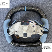 Load image into Gallery viewer, CZD auto parts for Chevrolet Corvette C8 2020+ carbon fiber steering wheel with farrari light